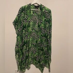 Laundry by Shelli Segal‎ tropical Swimsuit Cover Up cardiganWomen's one size